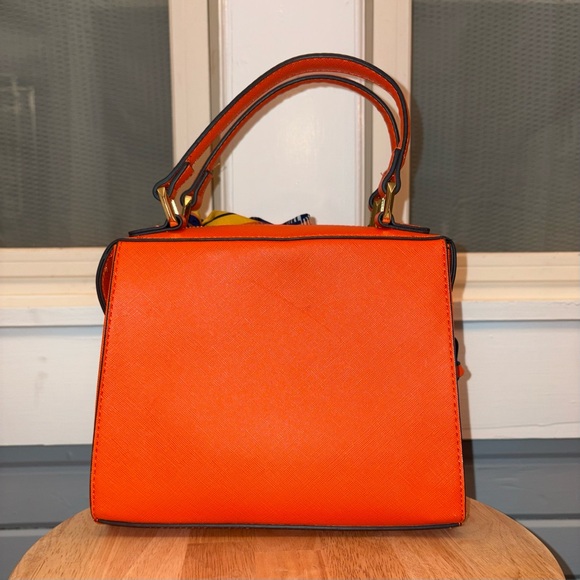 Steve Madden Women's Dopamine Handbag Bright Orange Statement Preppy Chic  - Picture 2 of 9